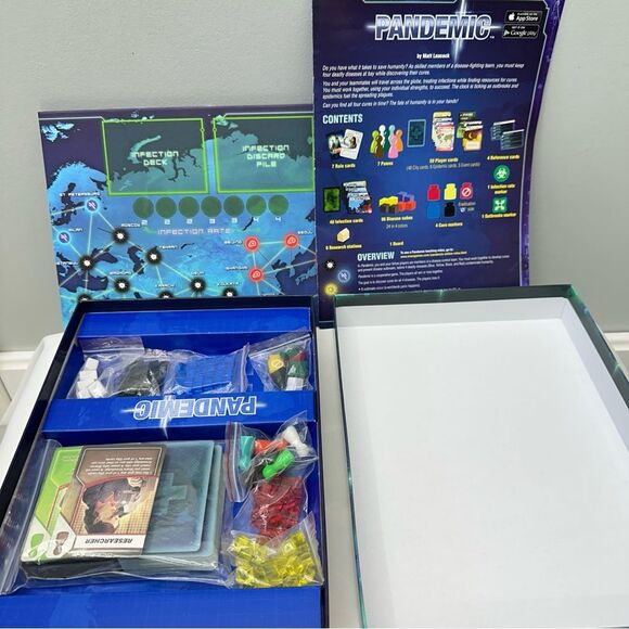 Pandemic Z-Man strategy board game all pieces present - Picture 3 of 4